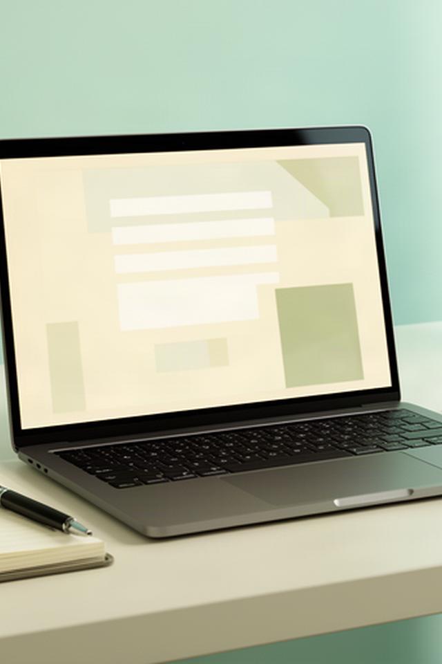 Laptop mit übersichtlichem sicheren Formular für einen Festgeldantrag