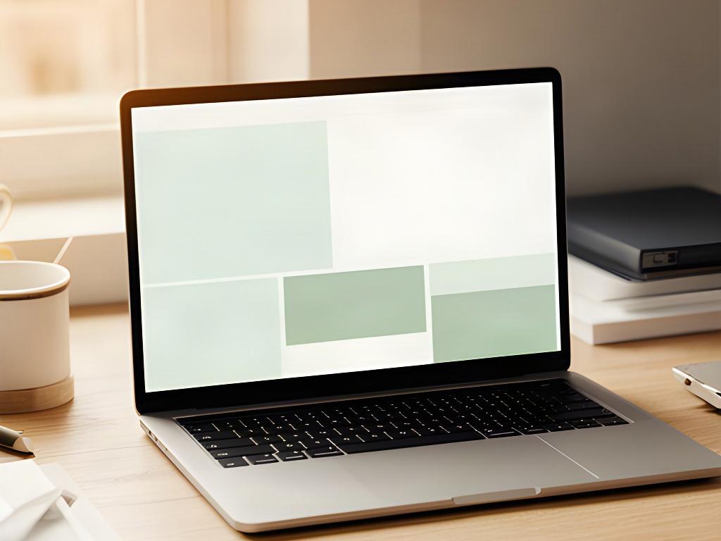 Laptop mit geöffneter Online-Antragsseite für ein Festgeldkonto auf einem Holztisch