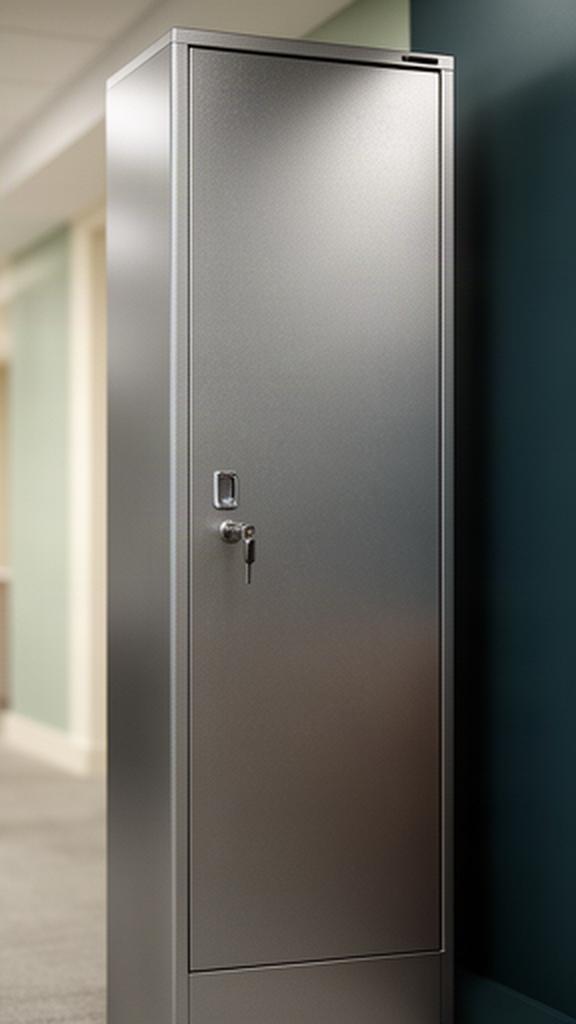 Verschlossener Schrank für vertrauliche Unterlagen in einem Büro