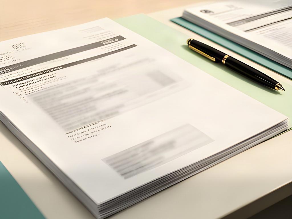 Vertragsunterlagen für ein Festgeldkonto neben einem schwarzen Stift