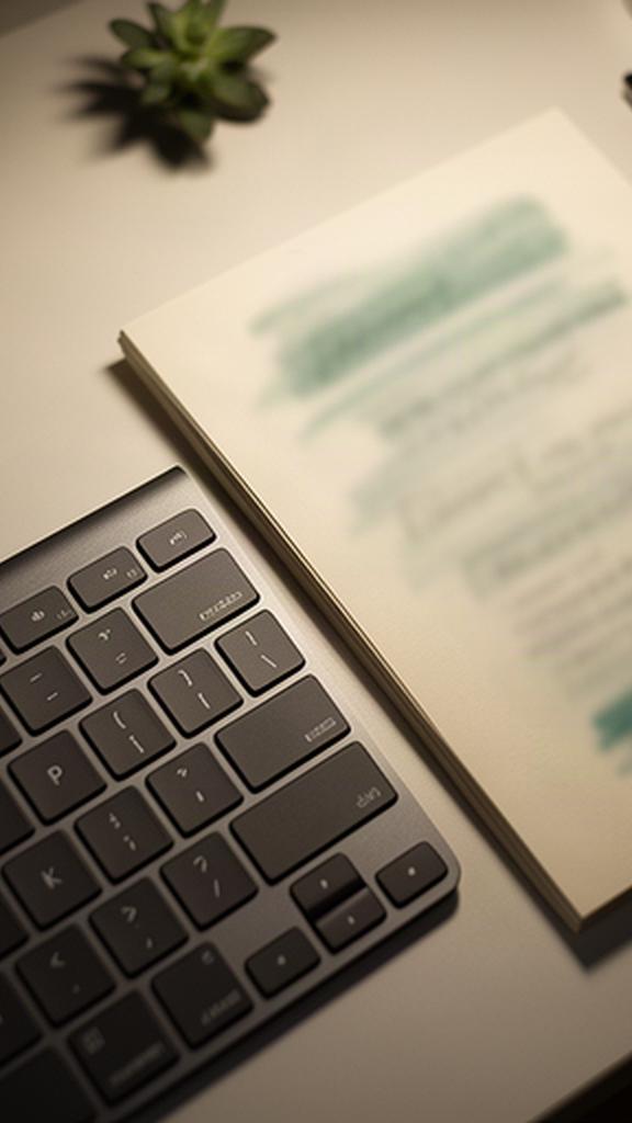 Tastatur und Notizblock mit handschriftlichen Datenschutzvermerken