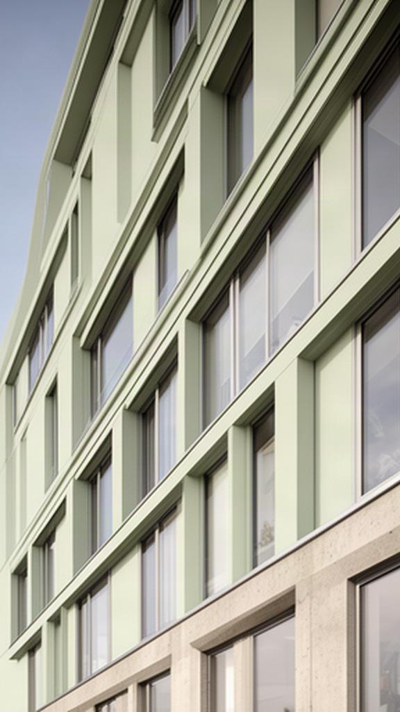 Moderne Bürofassade mit klaren Linien bei Tageslicht in Sömmerda
